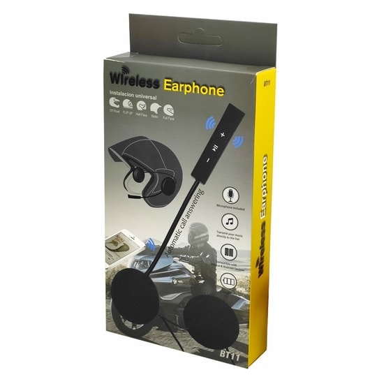 Blic BT11 Siyah Bluetooth Kask Kulaklığı (NT-103512) - Kablosuz, Stereo Ses, Mikrofonlu, 32 Ohm Empedans, 10mm Sürücü