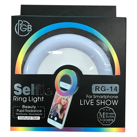 Rgb Led AL20 Beyaz Led Mandallı Telefon Üstü Aydınlatma Lamba (NT-83823) - Kompakt Tasarım, Taşınabilir Aydınlatma