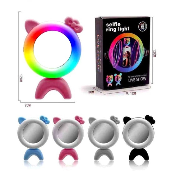 Rgb Led Q18 Led Telefon Üstü Mini Ringlight (NT-91130) - Taşınabilir Selfie Aydınlatma Aksesuarı ve Kompakt Tasarım