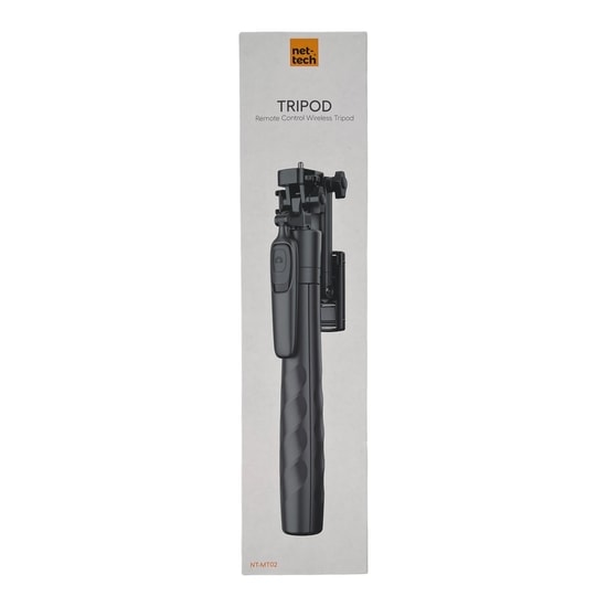 Nettech NT-MT02 Telefon Tripod Standı (NT-106751) - Siyah, Ayarlanabilir Mobil Cihaz Tutucu, Hafif ve Kompakt