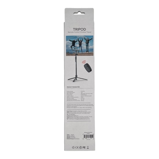 Nettech NT-MT02 Telefon Tripod Standı (NT-106751) - Siyah, Ayarlanabilir Mobil Cihaz Tutucu, Hafif ve Kompakt