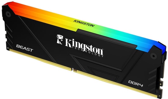 Kingston Fury Beast 32GB (2x16GB) 3600MHz DDR4 RGB Ram (KF436C18BB2AK2/32TR) - CL18, Siyah, Yüksek Performans Bellek