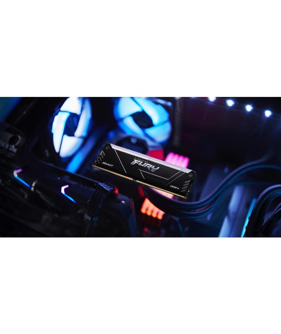 Kingston Fury Beast 32GB (2x16GB) 3600MHz DDR4 RGB Ram (KF436C18BB2AK2/32TR) - CL18, Siyah, Yüksek Performans Bellek