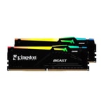 Kingston Fury Beast RGB 32GB (2x16GB) 6000MHz DDR5 RAM (KF560C36BBE2AK2-32TR) - CL36, AMD EXPO, Yüksek Performans Bellek