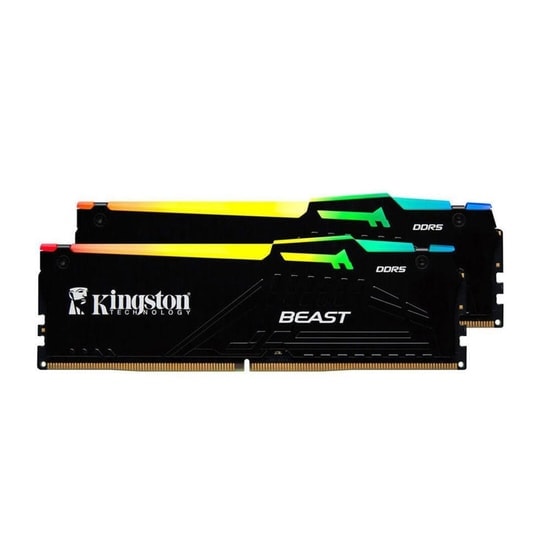 Kingston Fury Beast RGB 32GB (2x16GB) 6000MHz DDR5 RAM (KF560C36BBE2AK2-32TR) - CL36, AMD EXPO, Yüksek Performans Bellek