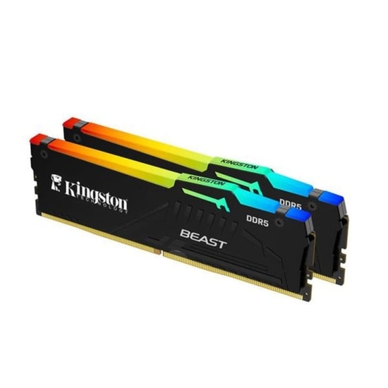 Kingston Fury Beast RGB 32GB (2x16GB) 6000MHz DDR5 RAM (KF560C36BBE2AK2-32TR) - CL36, AMD EXPO, Yüksek Performans Bellek
