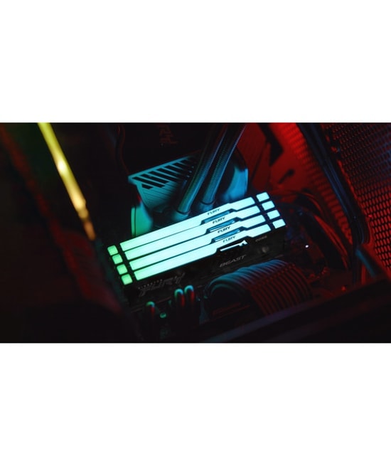 Kingston Fury Beast RGB 32GB (2x16GB) 6000MHz DDR5 RAM (KF560C36BBE2AK2-32TR) - CL36, AMD EXPO, Yüksek Performans Bellek