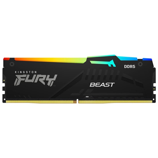 Kingston Fury Beast RGB 32GB (2x16GB) 5600MHz DDR5 RAM CL36 (KF556C36BBEAK2-32) - AMD EXPO Destekli Oyuncu Belleği