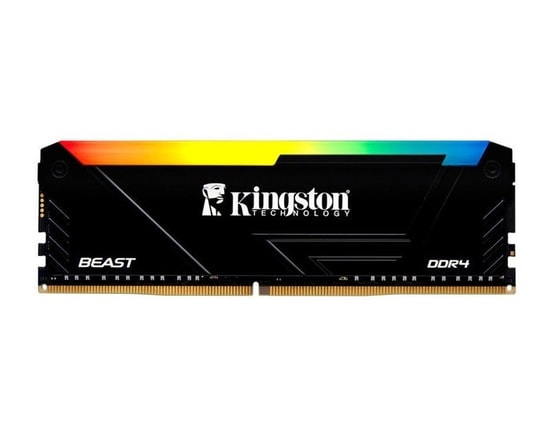 Kingston Fury Beast 16GB 3600MHz DDR4 CL18 RGB Ram (KF436C18BB2A/16TR) - Masaüstü Yüksek Performanslı Oyuncu Belleği