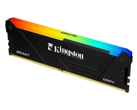 Kingston Fury Beast 16GB 3600MHz DDR4 CL18 RGB Ram (KF436C18BB2A/16TR) - Masaüstü Yüksek Performanslı Oyuncu Belleği