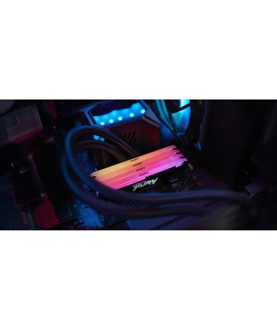 Kingston Fury Beast 16GB 3600MHz DDR4 CL18 RGB Ram (KF436C18BB2A/16TR) - Masaüstü Yüksek Performanslı Oyuncu Belleği