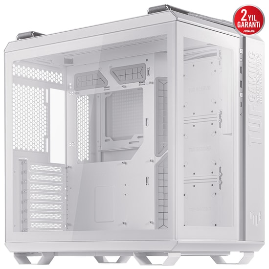 Asus Tuf Gaming GT502 Plus Midi Key Panaromik Temperli Cam Usb-C Atx Micro-Atx Mini-Itx Fanlı Beyaz Bilgisayar Kasası