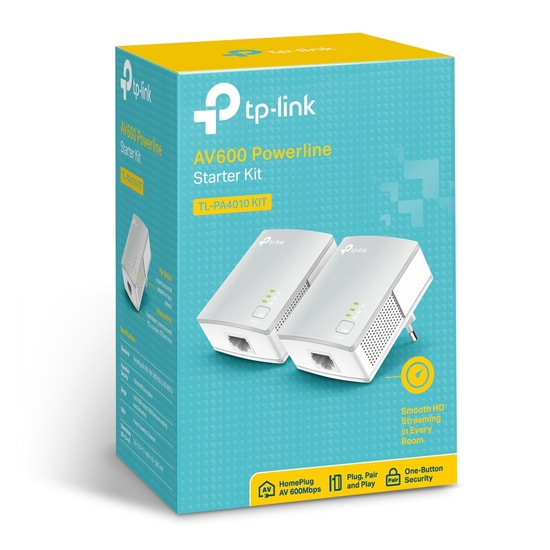TP-Link TL-PA4010KIT 600Mbps İkili Powerline Adaptör - AV600, 300 Metre, %85 Tasarruflu, 100 Mbs Veri Hızı, Tak Çalıştır