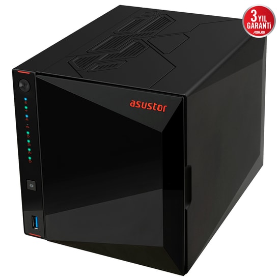 Intel AS5404T Intel N5105 4 Yuvalı (4x22Tb Desteği) 4Gb Ddr4 (Max 8Gb Ram) 4xM.2 2x2.5Gbe 2xUsb3.2 1xHdmi2.0b Nas
