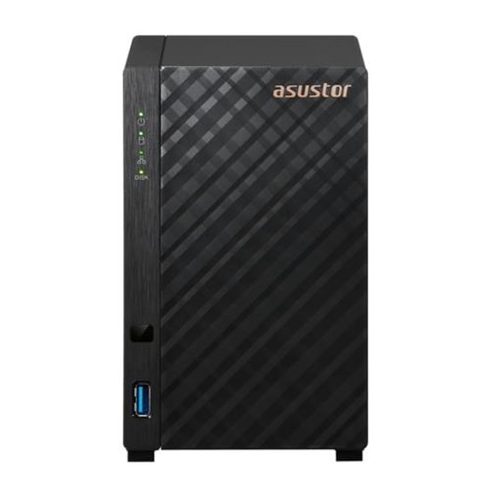 Asustor AS1102TL 2 Yuvalı NAS Depolama - Realtek RTD1619B, 1GB DDR4, 1x 1GbE, 1x USB 3.2, 1x USB 2.0, 44TB Destek