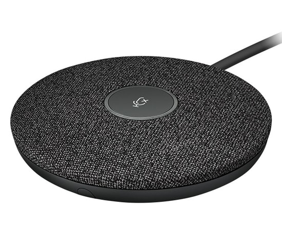 Logitech Rally Mikrofon Pod Siyah (989-000430) - Yüksek Kaliteli Ses, Gürültü Önleme ile Net İletişim