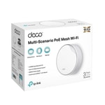 TP-Link Deco X50-POE AX3000 Mesh Tekli Wi-Fi Sistemi - 230m Kapsama, WiFi 6, 2.5Gbps Port, PoE, 150+ Cihaz