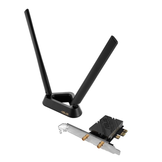 Asus PCE-BE92BT WiFi 7 BE9400 Tri-Band PCIe Ağ Adaptörü - Bluetooth 5.4, 6GHz, WPA3, Yüksek Performans Bağlantısı