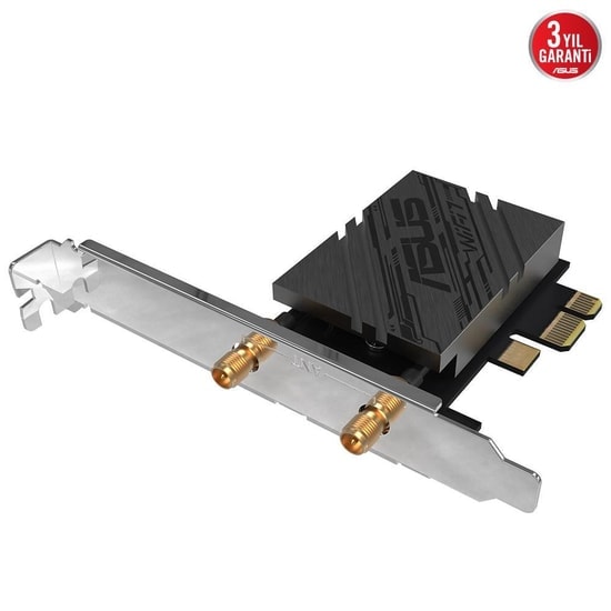 Asus PCE-BE92BT WiFi 7 BE9400 Tri-Band PCIe Ağ Adaptörü - Bluetooth 5.4, 6GHz, WPA3, Yüksek Performans Bağlantısı