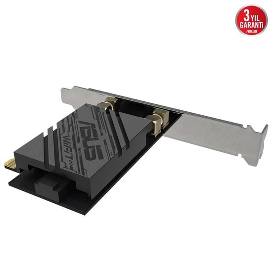 Asus PCE-BE92BT WiFi 7 BE9400 Tri-Band PCIe Ağ Adaptörü - Bluetooth 5.4, 6GHz, WPA3, Yüksek Performans Bağlantısı