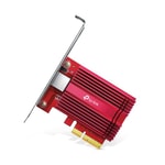 TP-Link TX401 10Gbps PCIe Ağ Adaptörü - 10 Gigabit Bağlantı Hızı, Düşük Gecikme, Soğutuculu, Oyun ve Yayın için İdeal
