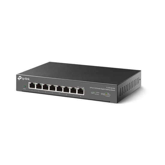 TP-Link TL-SG108-M2 8 Portlu 2.5G Masaüstü Switch - 40Gbps, Tak Çalıştır, Fansız Metal Kasa, Gigabit Yönetilmez