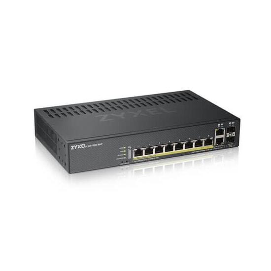 Zyxel Nebula GS1920-8HP V2 8 Port 10/100/1000 Mbps Web Yönetilebilir Hybrid Poe Switch - 130W, L2, Masaüstü Kasa