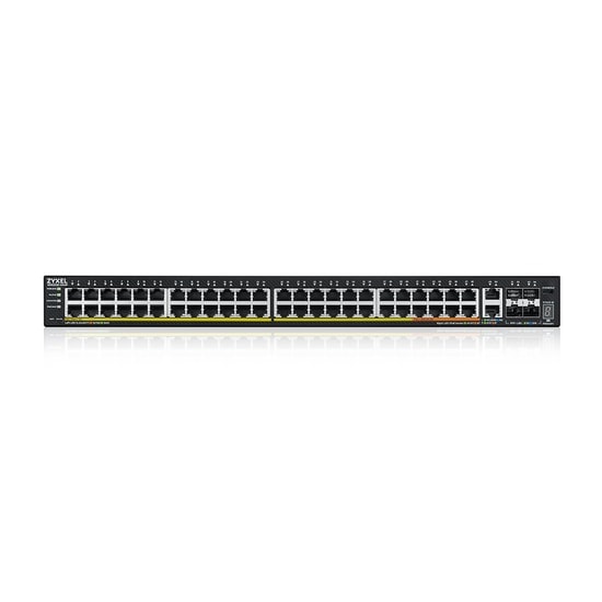 Zyxel XGS2220-54HP-EU0101F 54 Port Gigabit L3 PoE+ Switch - 6x10G Uplink, 600W Poe Bütçesi, Yönetilebilir Access