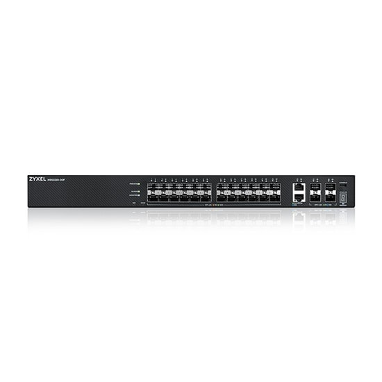 Zyxel XGS2220-30F 24 Port SFP L3 Yönetilebilir Access Switch - 6x10G Uplink, Gigabit, Yüksek Performanslı Fiber
