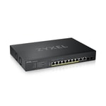 Zyxel XS1930-12HP 8 Port Multi-Gigabit Smart Managed Hybrid 375W PoE Switch - Nebula, 10G Uplink, Rack Mount