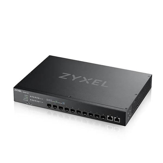 Zyxel XS1930-12F 10 Port 10G Fiber Core Smart Managed Hybrid Switch - Nebula Yönetilebilir, 10G Uplink, Rack Mount