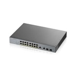 Zyxel GS1350-18HP Yönetilebilir PoE+ Switch - 16 Port Gigabit, 2 SFP Uplink, 250W Toplam PoE Bütçesi, Güvenlik Anahtarı