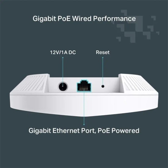 TP-Link Festa F61 AX1800 Wi-Fi 6 Tavan Tipi Access Point - Dual-Band, Gigabit Port, Festa Mesh, PoE, MU-MIMO