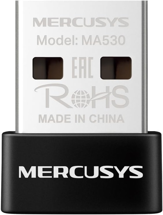 TP-Link Mercusys MA530 Bluetooth 5.3 Nano USB Adaptör - Dahili Anten, 20 Metre Menzil, Yüksek Hızlı Kablosuz Bağlantı