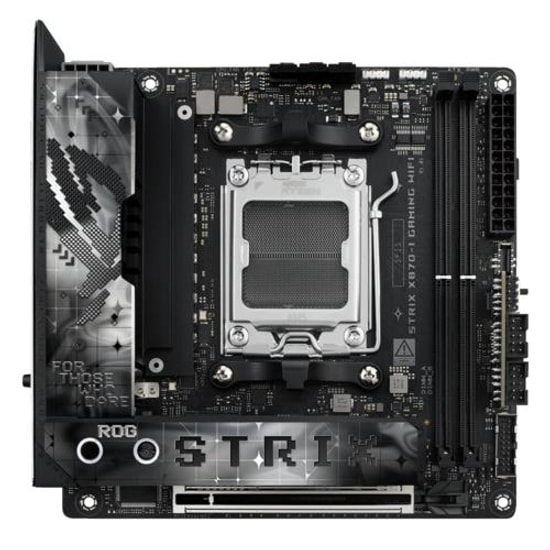 ASUS ROG STRIX X870-I GAMING WIFI Anakart - AMD AM5, DDR5 8600MHz, PCIe 5.0, WiFi 7, Çift M.2, 2.5G LAN, USB 4, Mini ITX