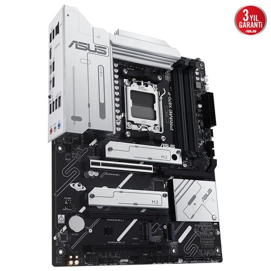 ASUS Prime X870-P Anakart: AMD X870, AM5, DDR5 8000MHz, PCIe Gen5, HDMI, Type-C, 4xM.2, USB 3.2, Aura RGB, 2.5G LAN ATX