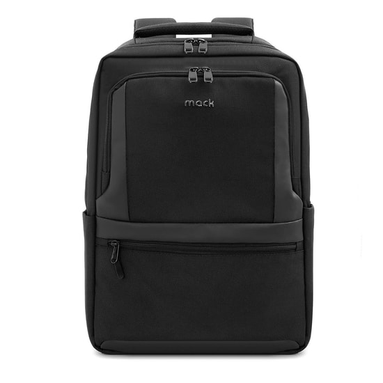 Mack MCE-1202 Office Pro Eco 15.6" Siyah Laptop Sırt Çantası - Su Geçirmez, USB Şarj Portlu, Ergonomik, Çevre Dostu