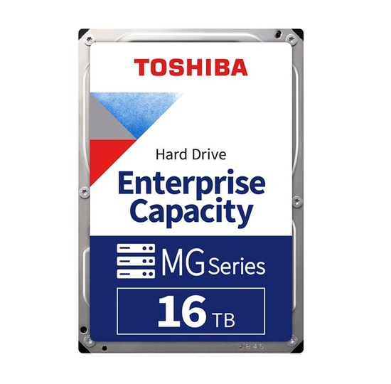 Toshiba MG09ACA16TE 16TB Enterprise HDD - 7200RPM, 512MB Cache, 3.5" SATA, 7/24 Güvenlik Diski