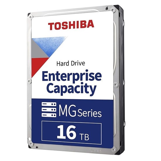 Toshiba MG09ACA16TE 16TB Enterprise HDD - 7200RPM, 512MB Cache, 3.5" SATA, 7/24 Güvenlik Diski