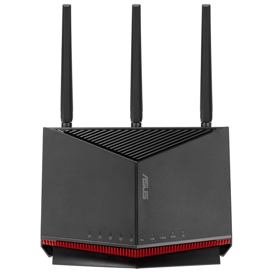 Asus RT-BE86U Wifi 7 BE6800 Dual Band Gigabit Extendable Access Point Router - 6800Mbps, 3 Anten, 2.5G/10G Port, AiMesh