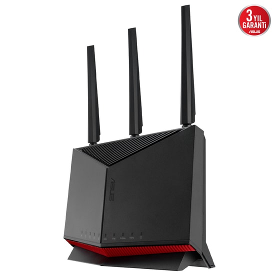 Asus RT-BE86U Wifi 7 BE6800 Dual Band Gigabit Extendable Access Point Router - 6800Mbps, 3 Anten, 2.5G/10G Port, AiMesh