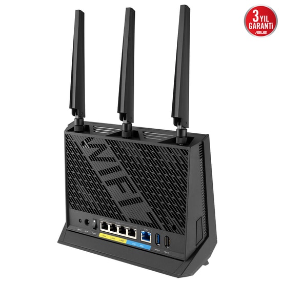 Asus RT-BE86U Wifi 7 BE6800 Dual Band Gigabit Extendable Access Point Router - 6800Mbps, 3 Anten, 2.5G/10G Port, AiMesh