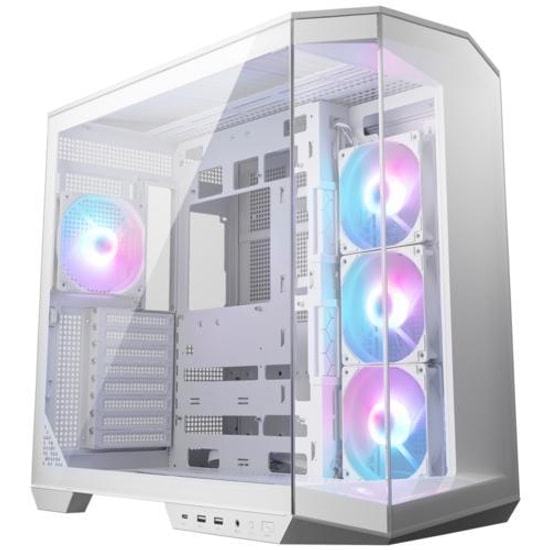 MSI MAG PANO 100R PZ Beyaz ATX Oyuncu Kasası - Temperli Cam, Panoramik, 4x120mm ARGB Fan, USB 3.2, Beyaz Gaming Kasa