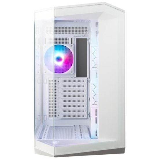 MSI MAG PANO 100R PZ Beyaz ATX Oyuncu Kasası - Temperli Cam, Panoramik, 4x120mm ARGB Fan, USB 3.2, Beyaz Gaming Kasa