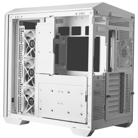 MSI MAG PANO 100R PZ Beyaz ATX Oyuncu Kasası - Temperli Cam, Panoramik, 4x120mm ARGB Fan, USB 3.2, Beyaz Gaming Kasa