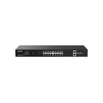 Tenda TEG1120P-16-250W 18GE 2Sfp 16Port Poe Ethernet Rack Mountable TEG1120P-16-250W Yönetilemez Gigabit Switch