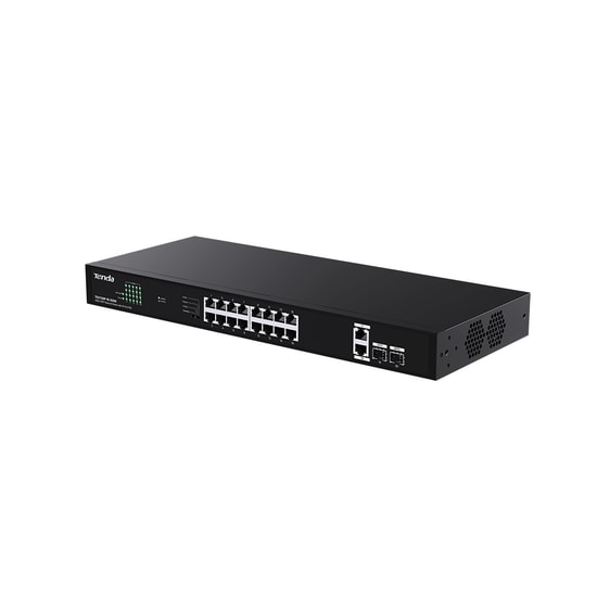 Tenda TEG1120P-16-250W 18GE 2Sfp 16Port Poe Ethernet Rack Mountable TEG1120P-16-250W Yönetilemez Gigabit Switch