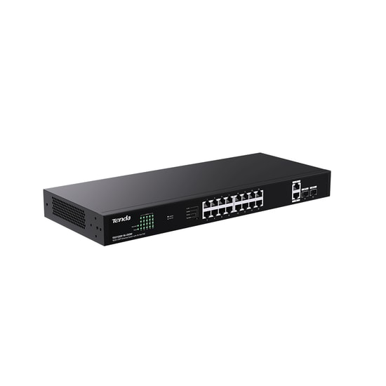 Tenda TEG1120P-16-250W 18GE 2Sfp 16Port Poe Ethernet Rack Mountable TEG1120P-16-250W Yönetilemez Gigabit Switch