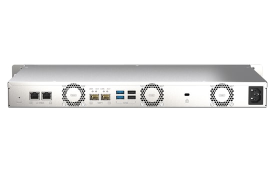QNAP TS-435XEU-4GB 4 Disk Yuvalı Rack Tipi NAS: 4GB DDR4 RAM, Kısa Derinlik, 2.2GHz ARM, 2x10Gb SFP, 2x2.5G LAN, USB 3.2