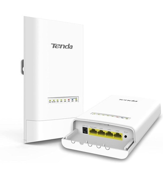 Tenda OS3-KIT 5GHz 12dBi 11AC 867Mbps CPE Outdoor Access Point Router - 5km Menzil, 2li Kit, 4x 10/100 LAN, PoE Destekli